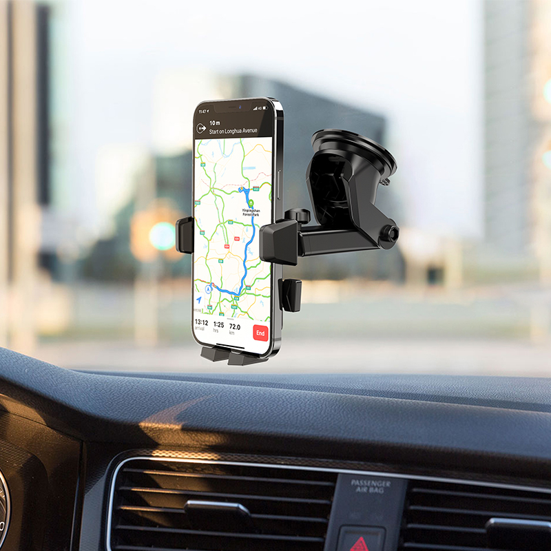 CA83 David one-button car holder HOCO Black View 7