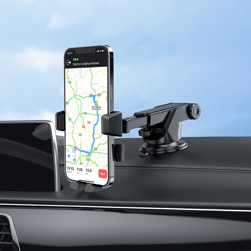 CA83 David one-button car holder HOCO Black View 8