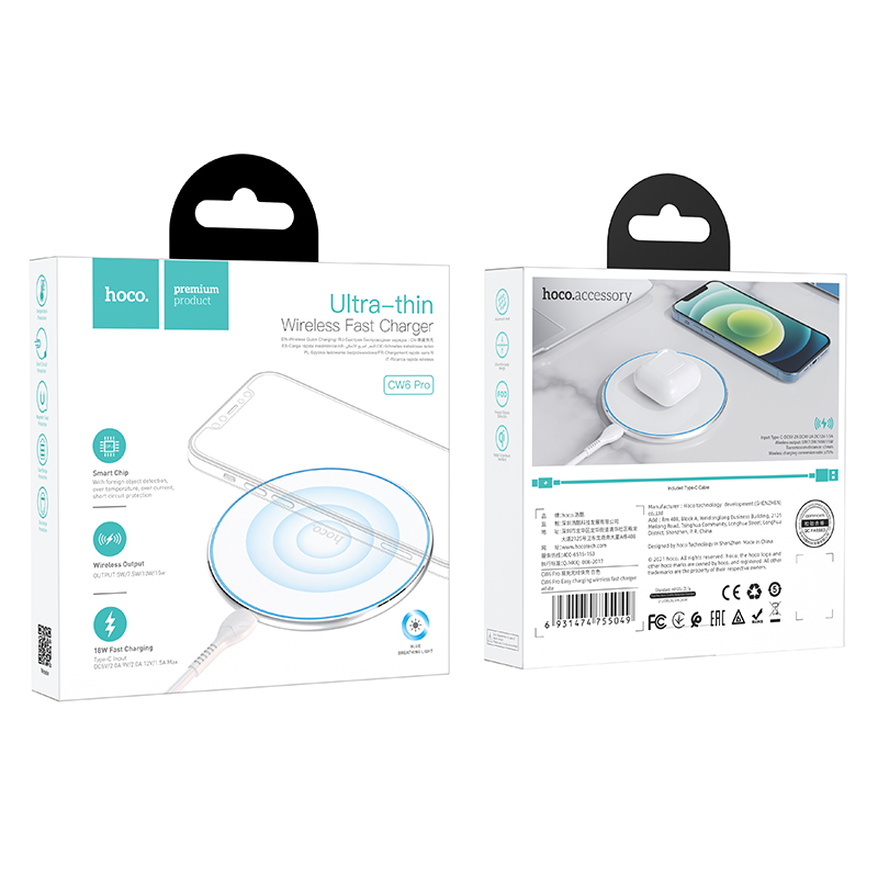 Pro Easy 15W Charging Wireless Fast Charger (CW6) - Image 2