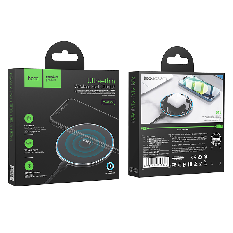 Pro Easy 15W Charging Wireless Fast Charger (CW6) - Image 3