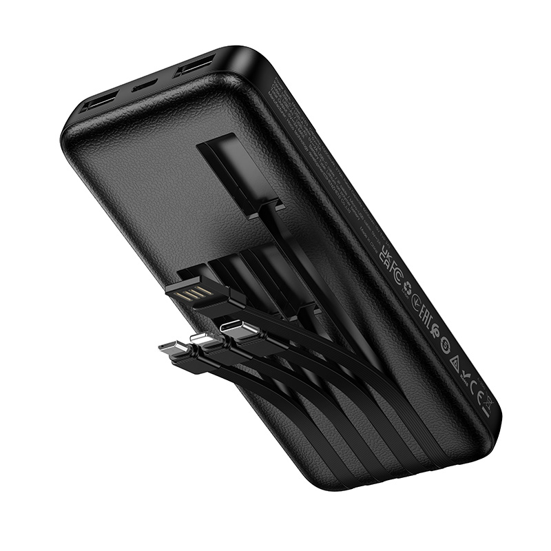 Power Bank 10000mAh with 4 Built-in Cables (J163) - Image 8