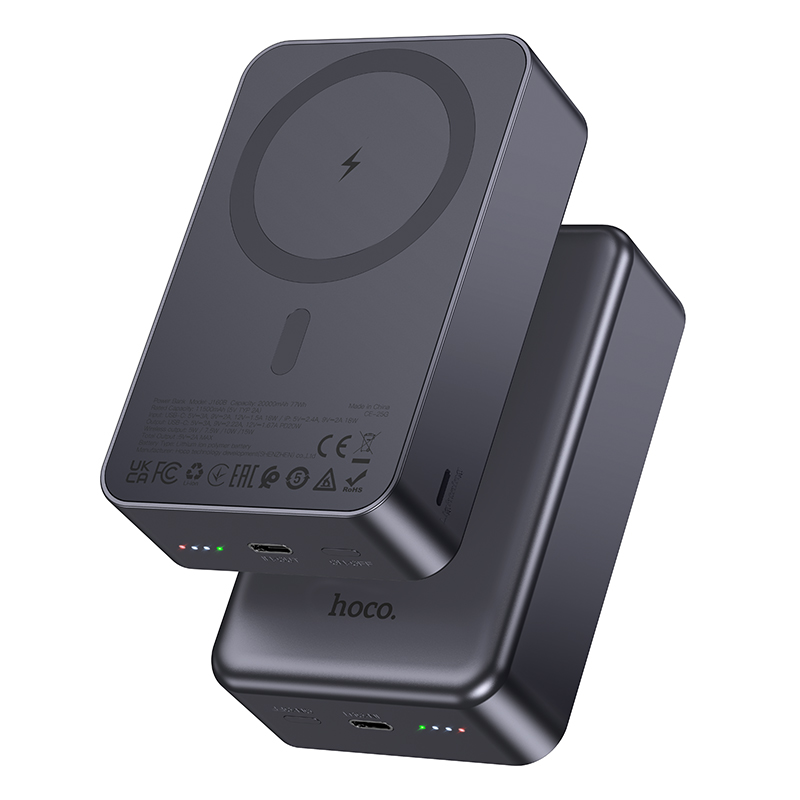 PD20W Power Bank 20000mAh with Magnetic Wireless Fast Charging (J160B)