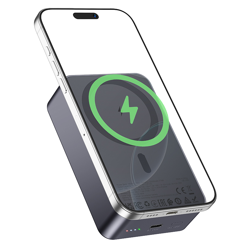 PD20W Power Bank 20000mAh with Magnetic Wireless Fast Charging (J160B) - Image 2