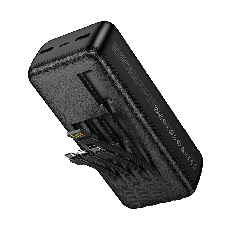 Power Bank 30000mAh with 4 Built in Cables (J163B) - Image 8