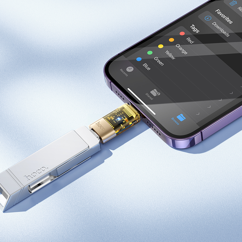 Lightning Male to C Female OTG Transparent Adapter (UA36A) - Image 9