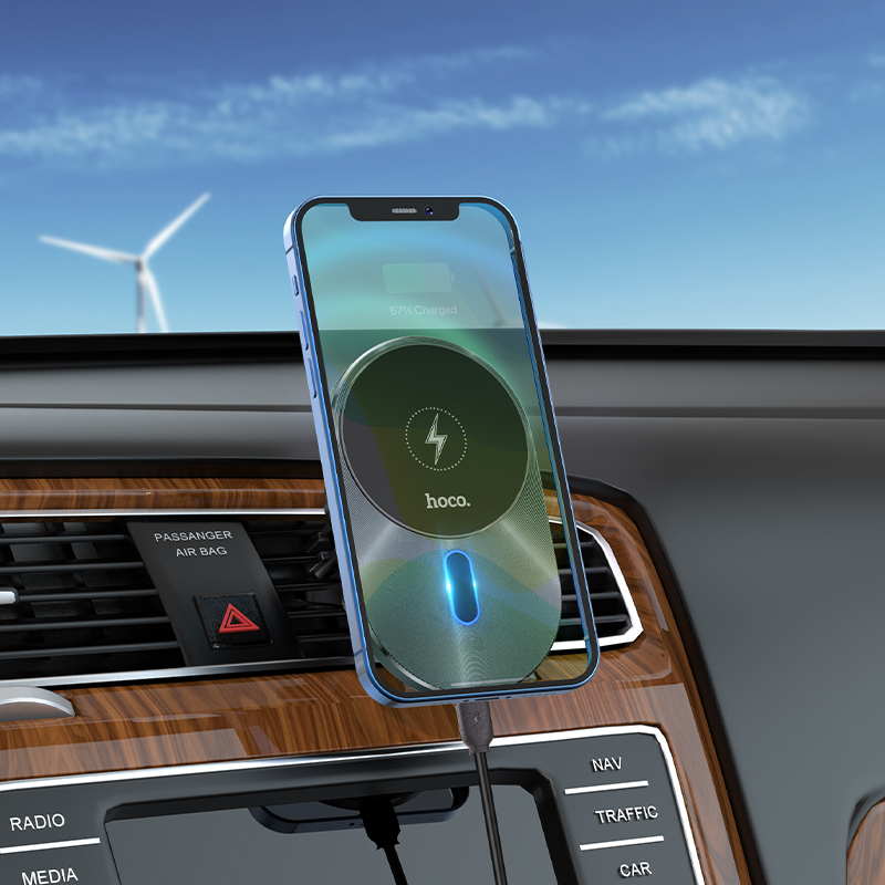 Magic Magnetic Wireless Fast Charging Car Holder (CA91) - Image 8