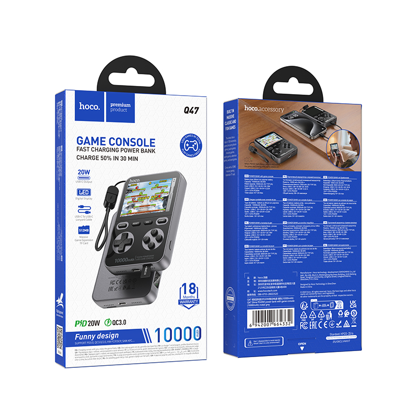 PD20W Power Bank 10000mAh with Integrated Game Console (Q47) - Image 8