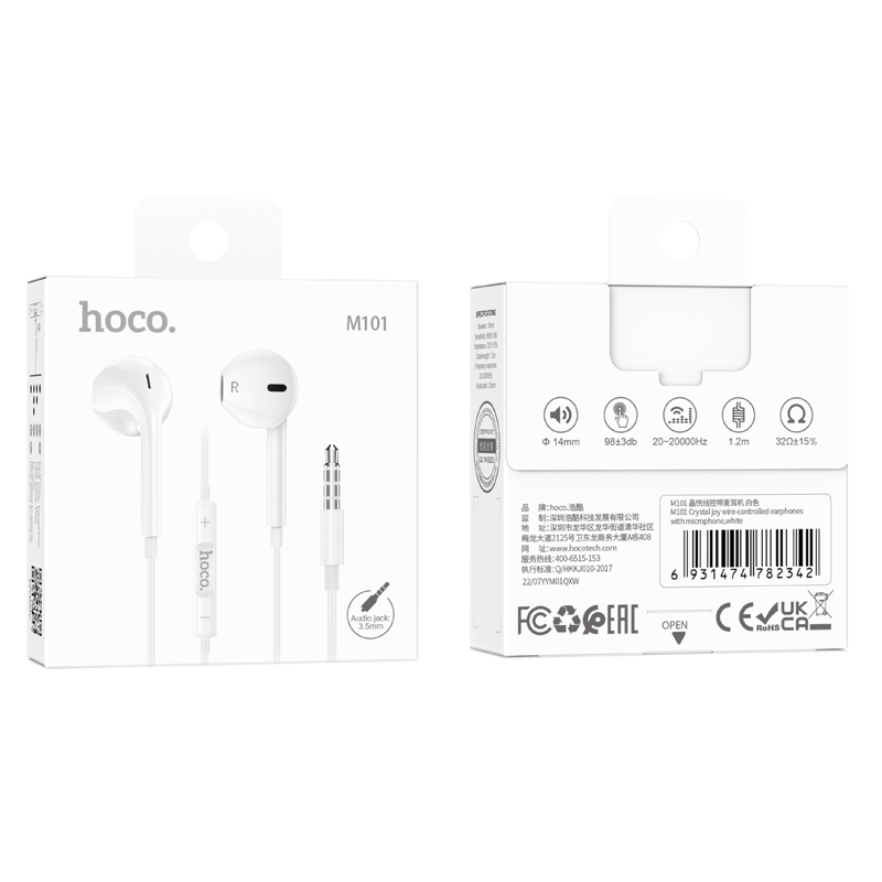 Crystal Joy Wire-controlled Earphones with Microphone (M101) - Image 7