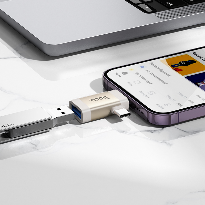 Lightning Male/usb-c Male to USB Female OTG 2-in-1 Adapter (UA31F) - Image 10