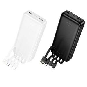 Hoco Power Bank 20000mAh with 4 Built-in Cables J163A