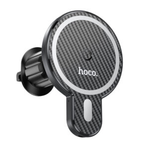 CA85 Ultra-fast magnetic wireless charging car holder HOCO Black View 1