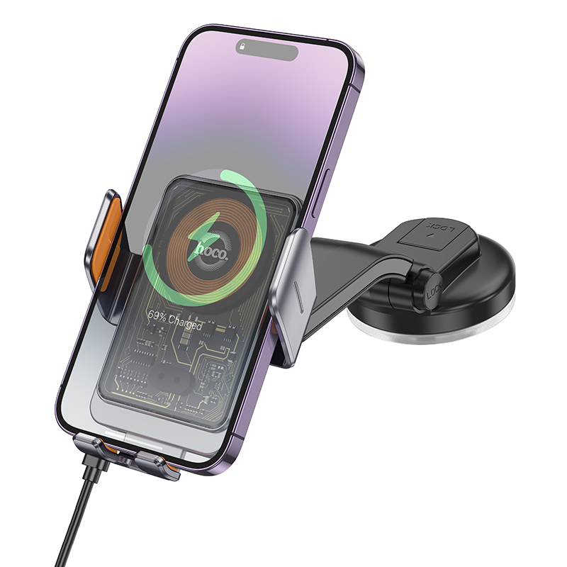 Transparent Discovery Edition Wireless Fast Charging Car Holder (HW8) - Image 3