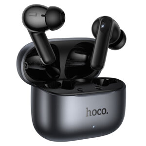 Hoco Smart AI Translation Wireless Headset with Charging Case EQ27 - Metal Gray - image 2