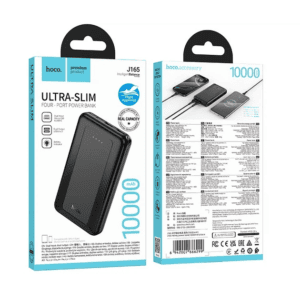 Hoco Ultra Slim Power Bank 10000mAh J165 - Black - image 1