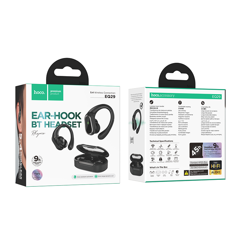Comfortable Ear Hook Headset with Charging Case (EQ29) - Image 8