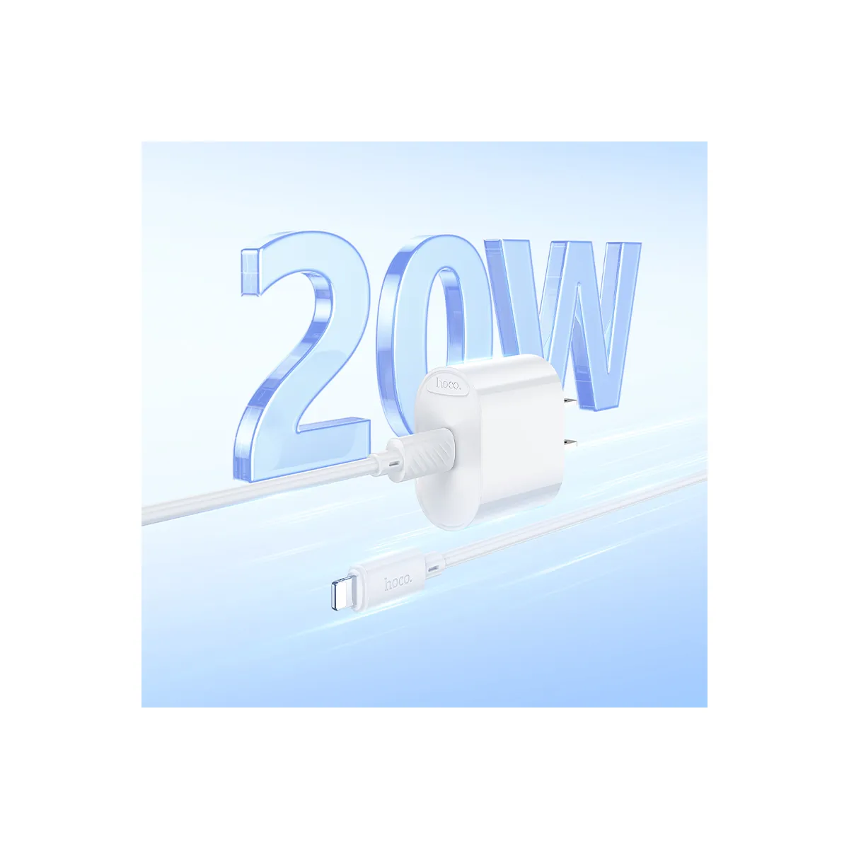 C109(PD20W) Fighter single port PD20W charger set(C to iP)(US) 07