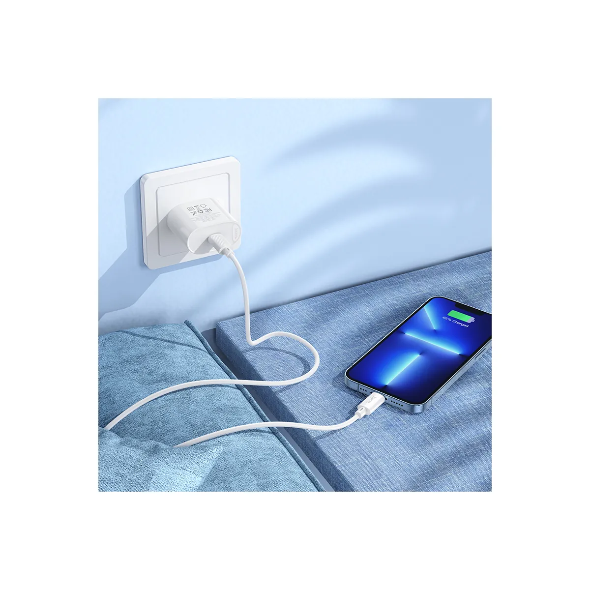 C109(PD20W) Fighter single port PD20W charger set(C to iP)(US) 08