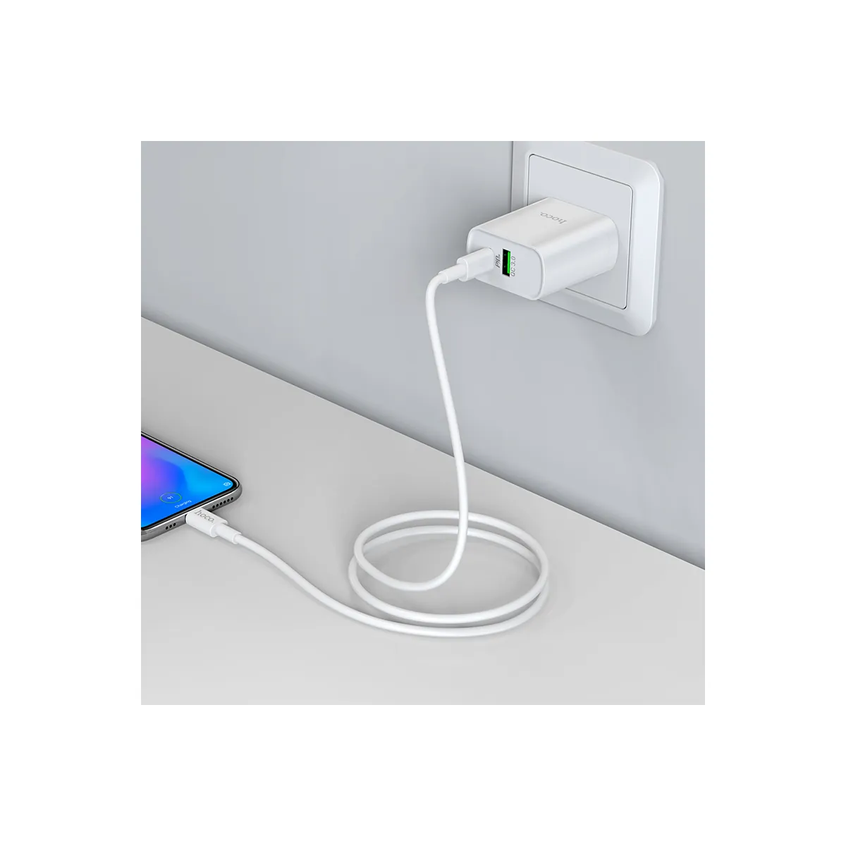 C80 Rapido PD20W & QC3.0 charger set(Type-C to iP)(US) - image 8