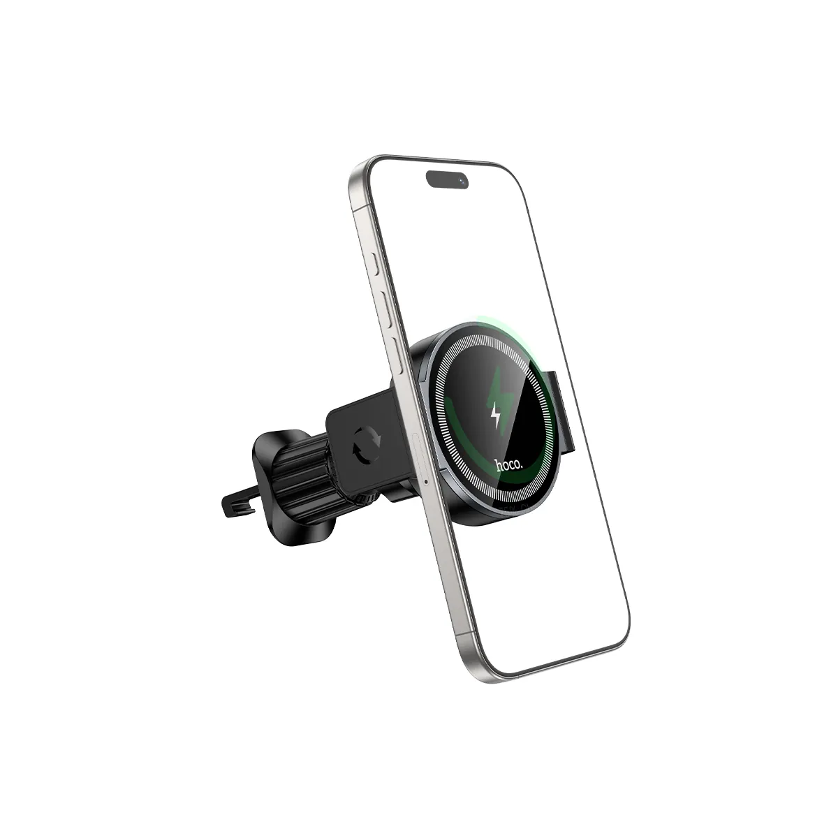 HW35 Power electric magnetic wireless fast charging car holder(air outlet) – image 4