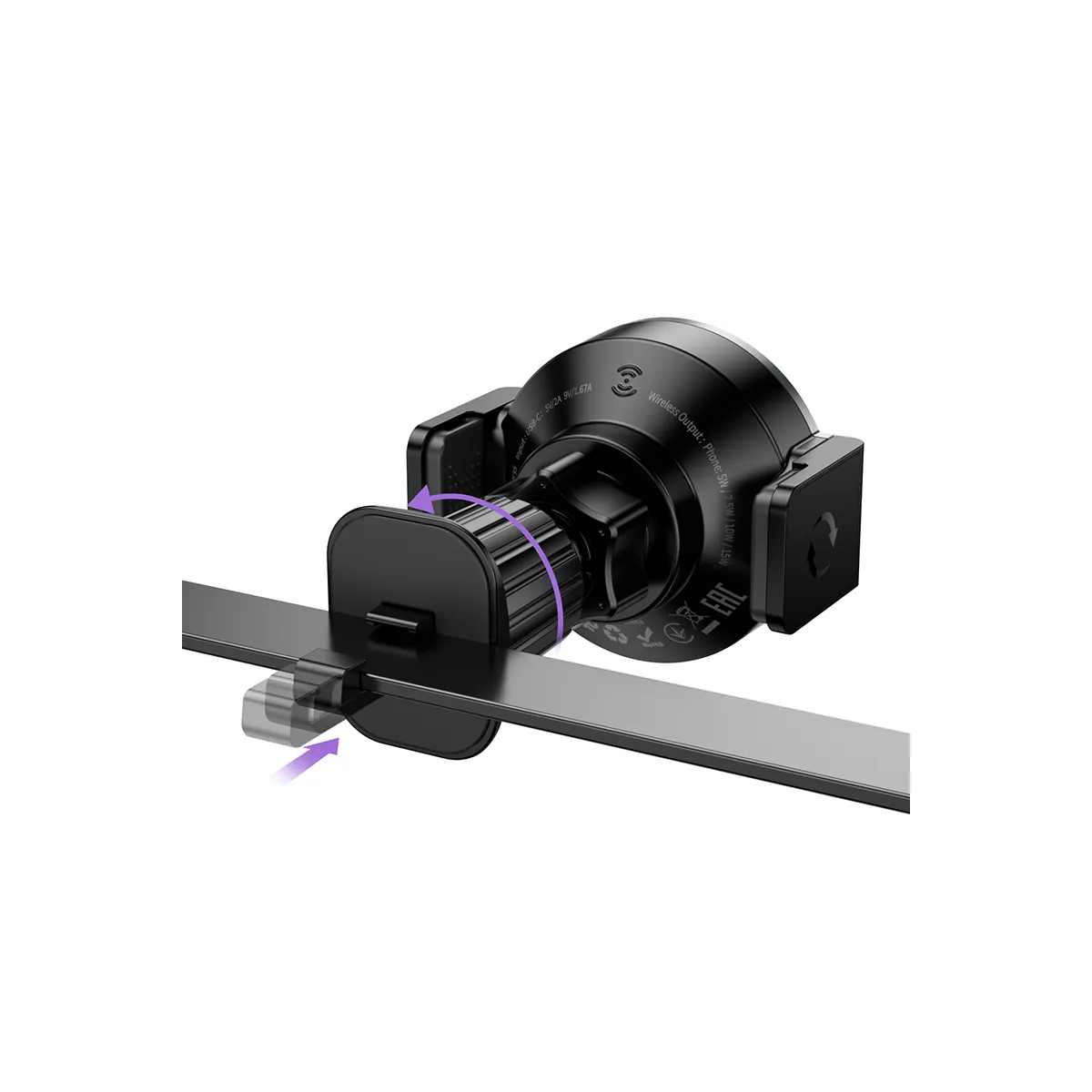 HW35 Power electric magnetic wireless fast charging car holder(air outlet) – image 7