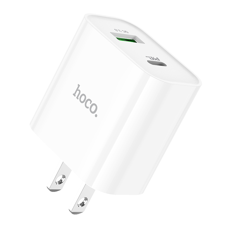 C80 Plus Rapido PD20W QC3.0 charger HOCO White View 5