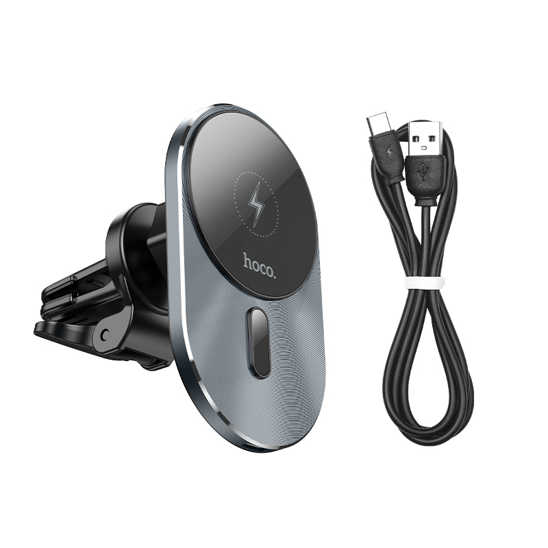 CA91 magic magnetic wireless car holder HOCO Gray View 5