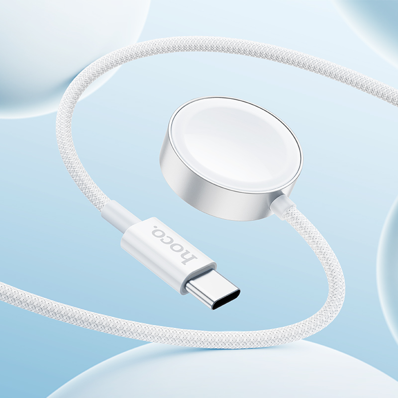 CW59 iWatch SAM watch wireless charger HOCO White View 7