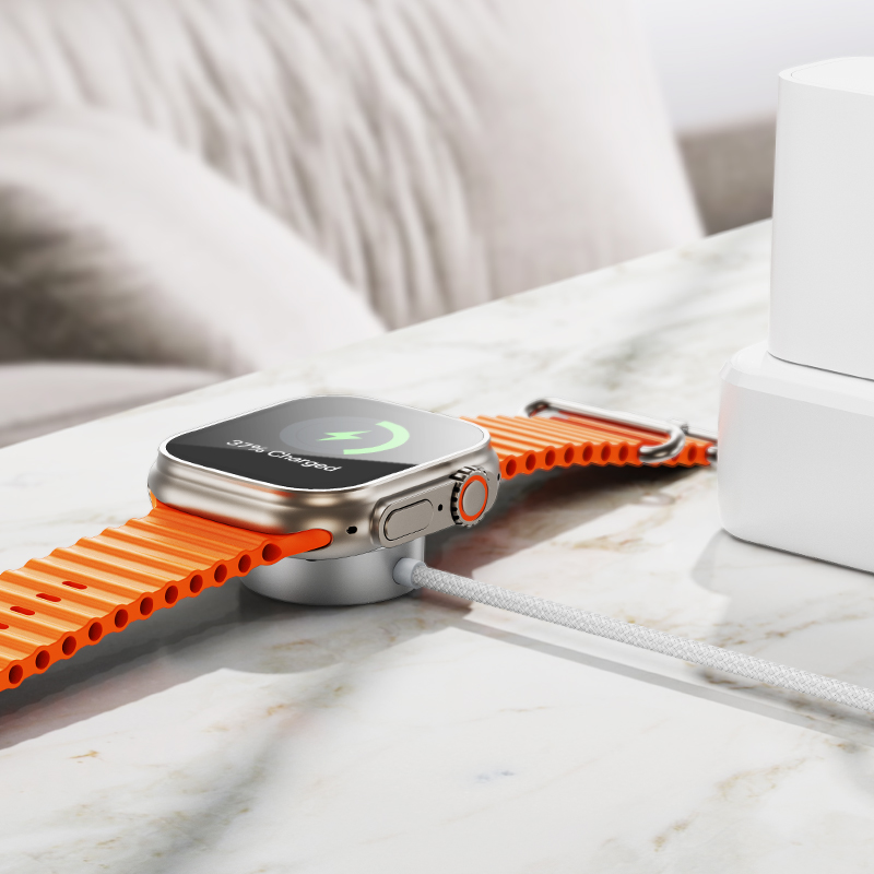 CW59 iWatch SAM watch wireless charger HOCO White View 8