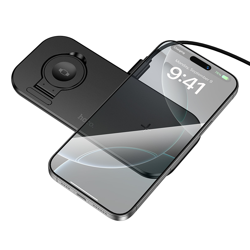 3-in-1 desktop wireless fast charger CW65 HOCO North View 4