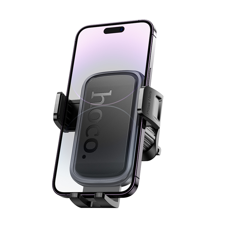 H78 Vista push-type car holder HOCO Black Metal Grey View 5