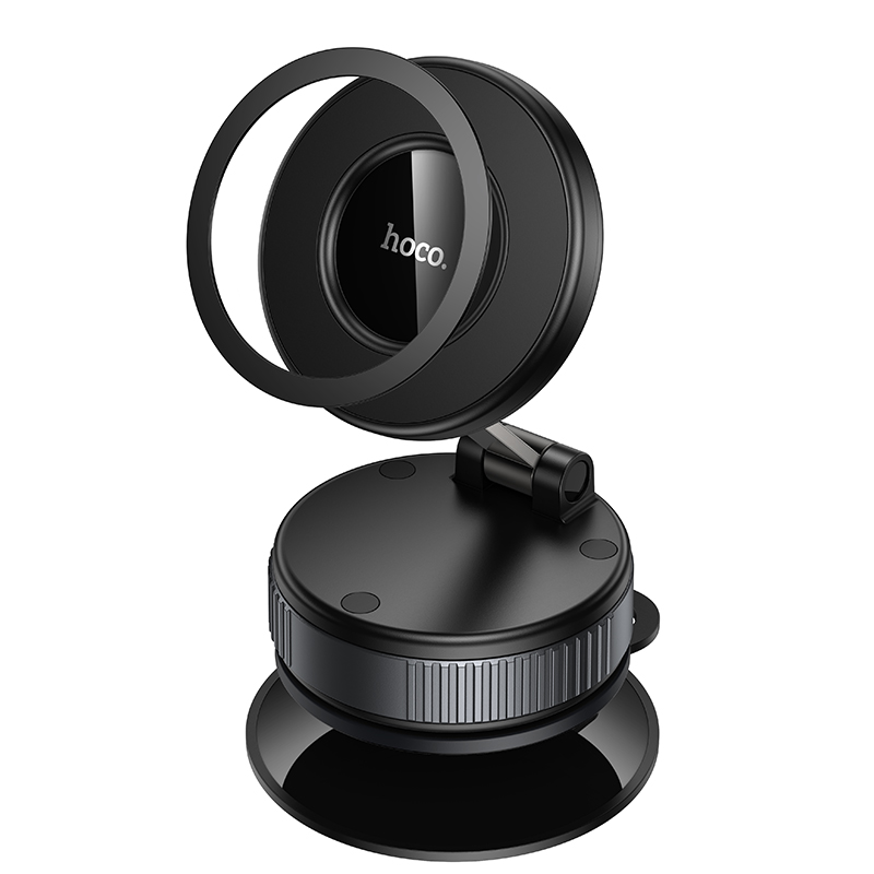H86 Dragon manual suction cup magnetic holder HOCO Black Metal Gray View 8