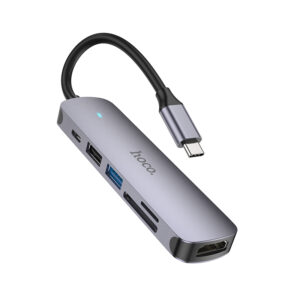 HOCO HB28 Type-C multi-function converter(HDTV+USB3.0+USB2.0+SD+TF+PD) - HB28 Type-C multi-function