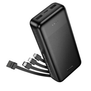 HOCO J163A Wonderful power bank with 4 cables(20000mAh) - Fast Charge Portable Power Bank SWP-J163A