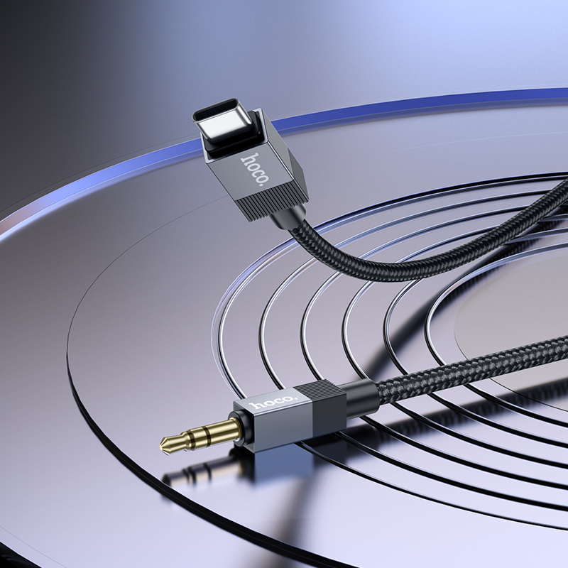 UPA32B Type-C digital audio conversion cable HOCO Black Gold View 7