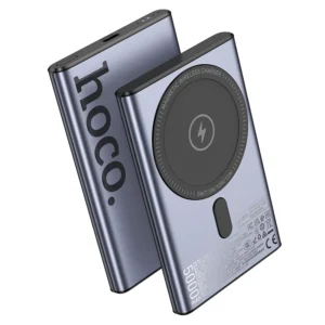 HOCO Q32 5000mAh Wireless Magnetic Power Bank Metal Gray View 5